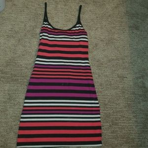Striped mini dress